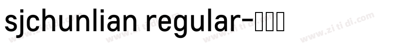 sjchunlian regular字体转换